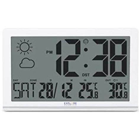 Orologio Jumbo bianco Explore Scientific design elegante