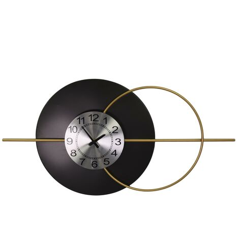 Orologio metallo nero oro cm 86