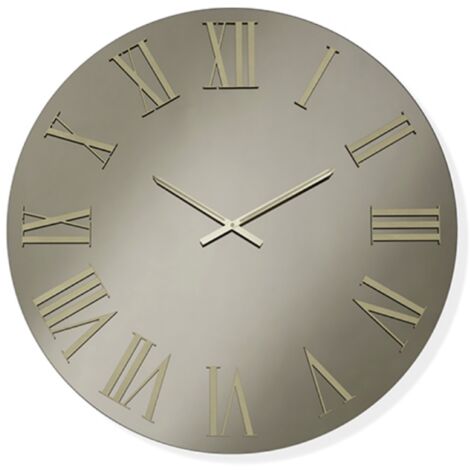 Orologio rotondo D60 cm in cristallo Bronzo e numeri Oro - TIWAR