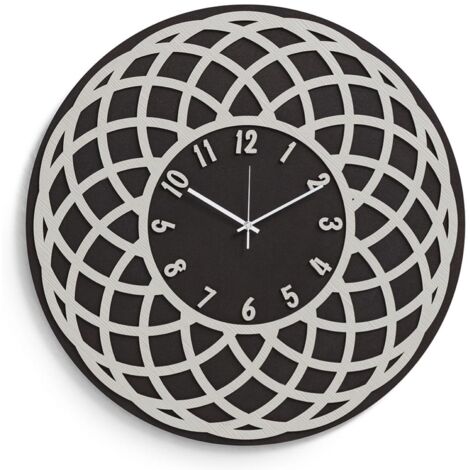Orologio rotondo da parete D30 cm legno laminato GLOBO RSN