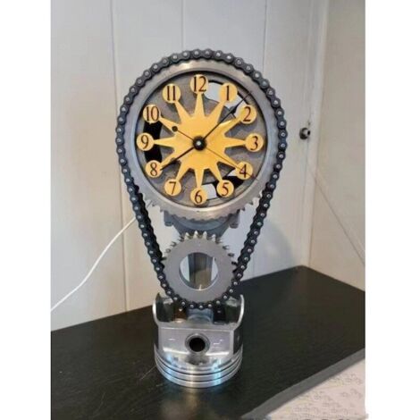 Orologio, ultimo orologio creativo europeo e americano, orologio vintage con ingranaggi rotanti 3D, orologio a catena con ornamenti artigianali