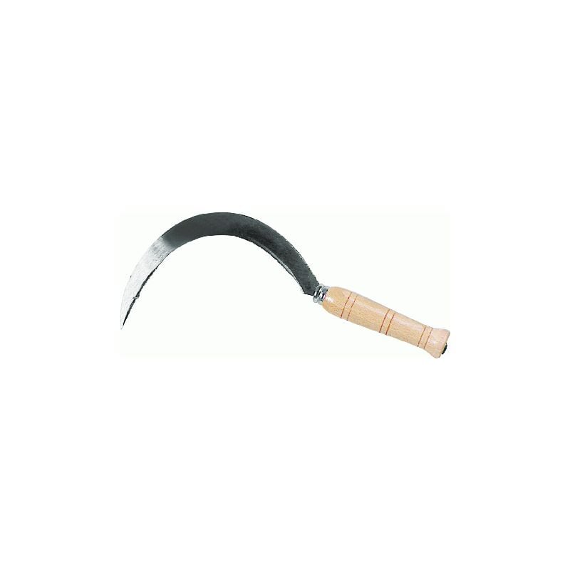 Orsatti - Faucille dentA e n.2 / 0 Faucille 35 cm pour couper l&39herbe avec manche en bois type fermA