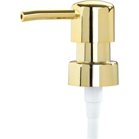 (Or)Tête de pompage de rechange pour distributeur de savon noir rond, pompe à savon de rechange pour distributeur de savon, en matière synthétique, pour filetage de diamètre 28 mm