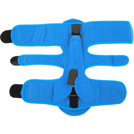 Orthèse de pied tombant ajustable, confortable et universelle pour la cheville et le talon (bleue)