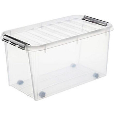 ORTHEX CLIPBOX SMART STORE CLASSIC 70 TRANSPARENT AVEC ROULETTES 3530170