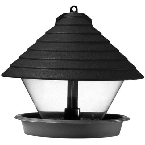 HAMMARPLAST Orthex Vogelfutterhaus Katan schwarz Vogelfutterspender