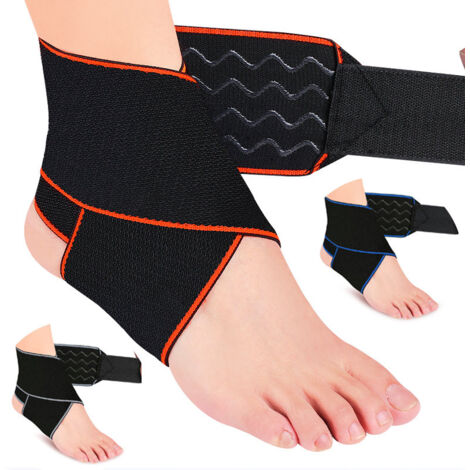 Orthopädische Knöchelbandage, Knöchelbandage bei Verstauchungen und Plantarfasziitis – Elastische Sport-Knöchelbandage für Männer und Frauen zum Laufen, Boxen, Fußball und anderen Sportarten