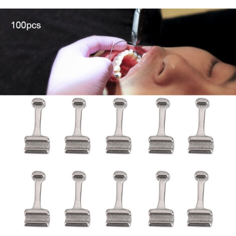 Orthopädische Zahnhaken aus Edelstahl – 100er-Packung – Lange Ausführung für die zahnärztliche Behandlung