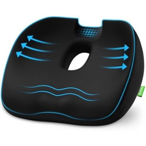Orthopädisches Sitzkissen, ergonomisches Sitzkissen bei Hämorrhoiden mit Perforationen und U-förmigem Design, bequemes Sitzkissen, Steißbeinkissen, für Bürostuhl, Auto, Sessel