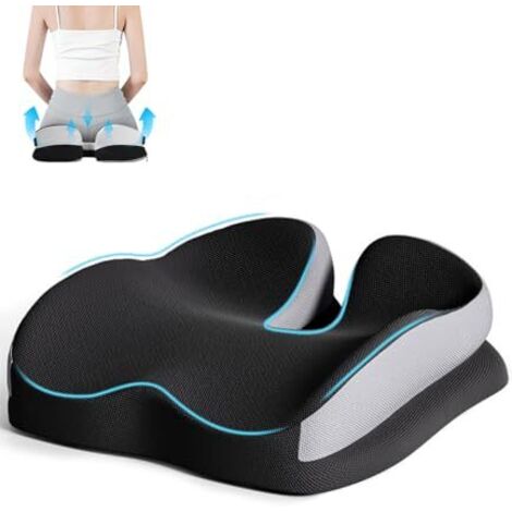 Orthopädisches Sitzkissen,Memory Foam Steißbeinkissen, Ergonomisches Sitzkissen, Bürostuhl, Autositzkissen, Rollstuhlsitz, für Steißbein Ischias Hämorrhoiden Rückenschmerzlinderung