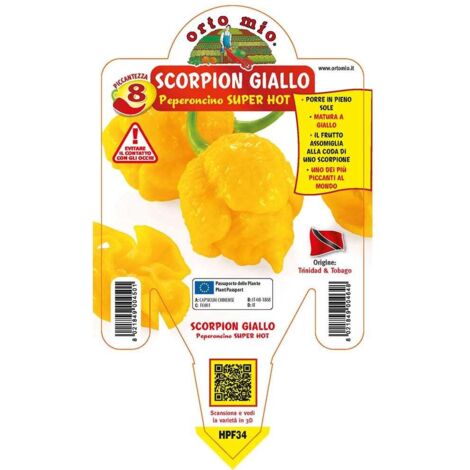 ORTO MIO 8 Peperoncino Scorpion Giallo