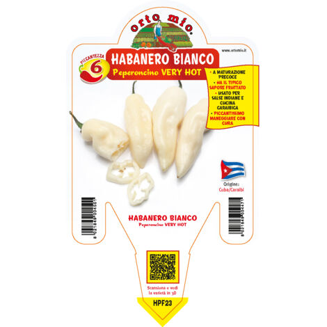 ORTO MIO Peperoncino Very Hot Habanero Bianco