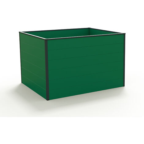 Orto rialzato GFP in alluminio Christina - 119 x 99 x 77 cm dimensionalmente stabile e resistente alle intemperie con profili a camera cava in alluminio - verde