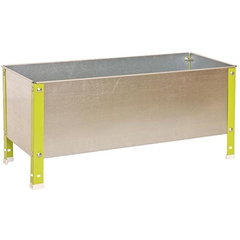 SimonRack Orto Urbano in Metallo 410x1200x400 mm, 150 L, Fioriera da Esterno Resistente Verde/Zincato – Simon Garden