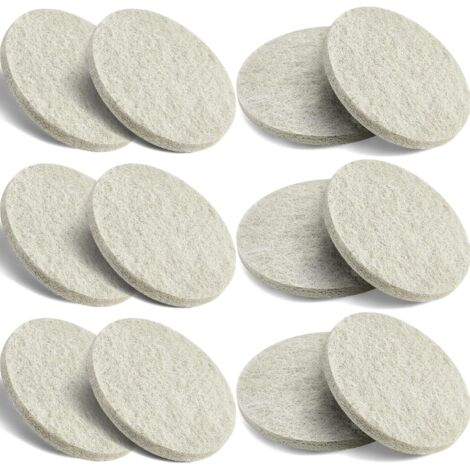 Ortviai Lot de 12 Tampons Anti-Ammoniac pour Fluval FX4, FX5, FX6 - Média Filtrant de Rechange pour Filtre Canister d'Aquarium - Coussinets de Filtration de 7 Pouces - Gris Clair
