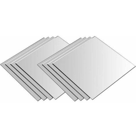 Ortviai Quadratische Spiegel 20x20 cm Mosaik Set mit 8
