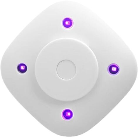 Ortviai Stérilisateur de Toilette Intelligent avec 8 Tablettes d'Aromathérapie - Lampe UV sans Fil à Détecteur de Mouvement - Rechargeable et Silencieux - Blanc