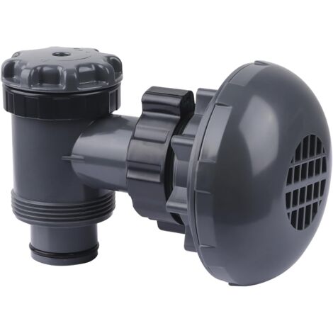 Ortviai Vanne d'Arrêt à Piston avec Crépine pour Piscine Hors Sol - Compatible avec Intex, Coleman et Bestway - Pièce de Rechange pour Pompe de Filtration et Tuyau 38mm - Accessoire pour Frame Set & U