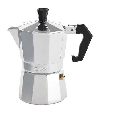 ORYX cafetera aluminio 2 tazas (100 ml.) classic , Cafetera aluminio tipo italiana clasica- Capacidad para 2 tazas de café (100 ml.)- Apta para vitrocerámica, placa elé