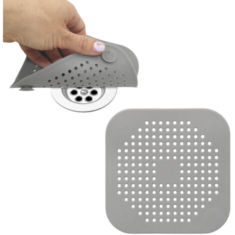 ORYX Protecteur de drain en silicone Cuisine Salle de bain 145 x 145 mm.