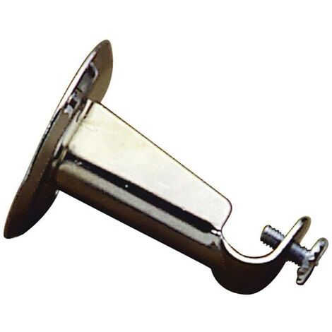 ORYX soporte barra 12 mm.ø cromo frontal redondo , Soporte tubo - Para barras de 12 mm.Ø- Acabado: cromo.- Colocación frontal.- Redondo.- Ideal para e