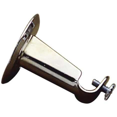 ORYX soporte barra 12 mm.ø cromo frontal redondo , Soporte tubo - Para barras de 12 mm.Ø- Acabado: cromo.- Colocación frontal.- Redondo.- Ideal para e