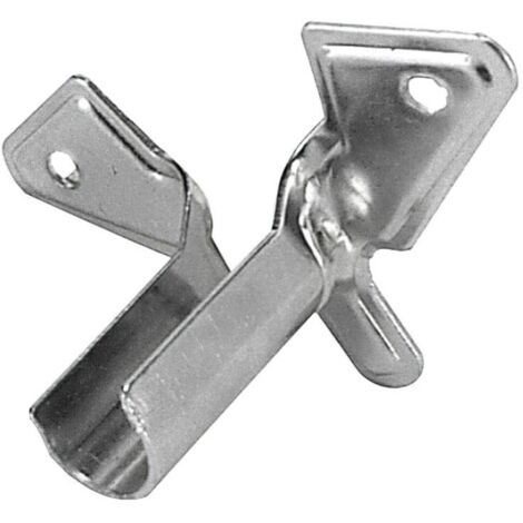 ORYX soporte barra 12 mm.ø cromo lateral , Soporte tubo - Para barras de 12 mm.Ø- Acabado: cromo.- Colocación lateral.- Ideal para el montaje de cortinas.