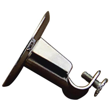 ORYX soporte barra 12 mm.ø cromo techo redondo , Soporte tubo - Para barras de 12 mm.Ø- Acabado: oro.- Colocación en el techo.- Redondo.- Ideal para e
