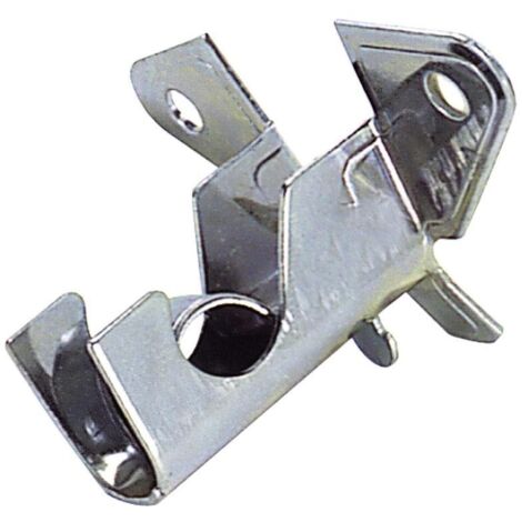 ORYX soporte barra 12 mm.ø cromo techo , Soporte tubo - Para barras de 12 mm.Ø- Acabado: cromo.- Colocación en el techo.- Ideal para el montaje de cortinas.