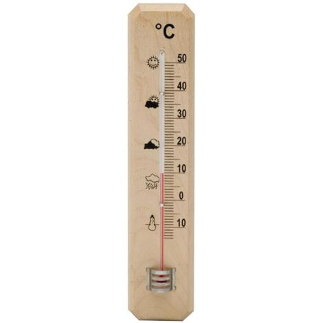 ORYX termometro pared / jardin madera 20 cm. , Termometro Oryx - Para exterior.- Medida: 20 cm.- Realizado en madera.