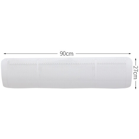 ORZ-Parabrisas de aire acondicionado, Deflector de aire de soplado antidirecto ajustable de 180 °, Deflector de aire acondicionado,Pure White