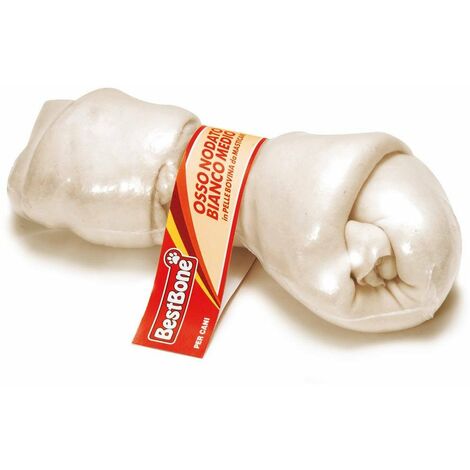 Os blanc moyen en cuir de vachette thermorétractable pour chiens