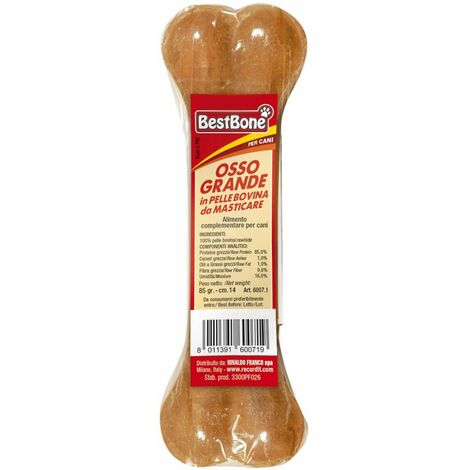 Os grand pour chiens en cuir de vachette