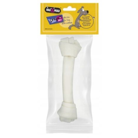 Os noué naturel pour chien, friandise, 20 cm, blanc