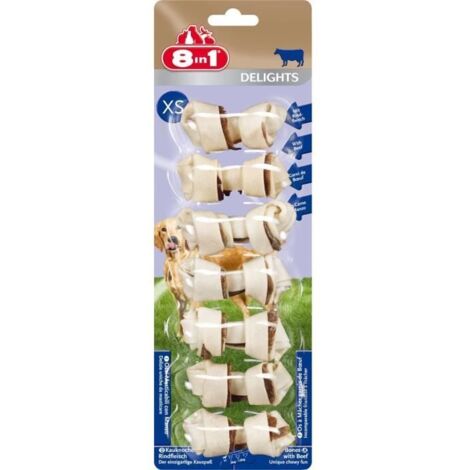 Os pour chien à mâcher garnis de viande de boeuf Delights