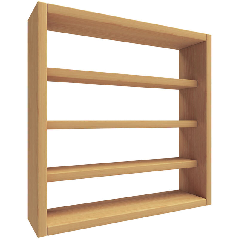 Ebuy24 - OsadoS bibliothèque accroché au mur 4 tablettes hêtre.