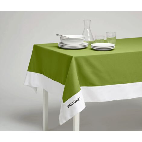Osama Home Pantone™ - Tovaglia Rettangolare 8 Posti 140x240 cm, 100% Cotone 220 gr. - Verde Chiaro