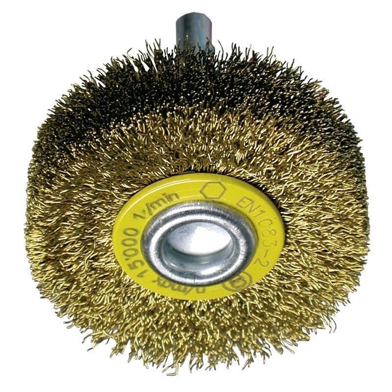 

0002504162 - Cepillo circular acero ondulado con vástago de 6 mm y filamento de Ø 0.30 mm (50x17x13 ) - Osborn
