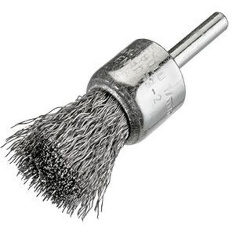 Cepillo pincel acero latonado con vástago de 6 mm y filamento de Ø 0.30 mm Osborn 0008509062