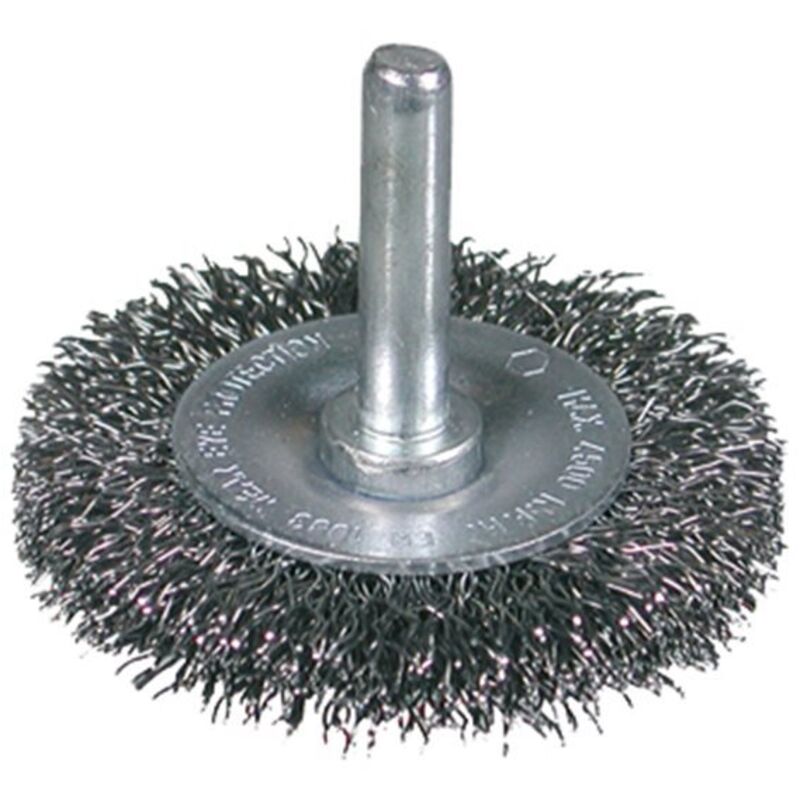 Osborn 0008600421 - Cepillo circular acero ondulado con vástago de 6 mm y filamento de Ø 0.30 mm (75x10x16 )