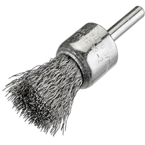Osborn 8008509063 - Spazzola ondulata in acciaio ottonato con gambo da 6 mm e filamento Ø 030 mm (25x50)