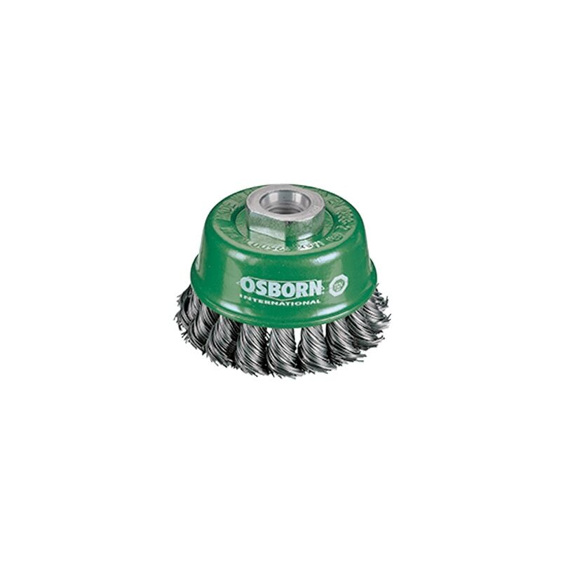 Brosse à fil pour meuleuse - ø 65 mm - fil inox - ø du fil 0.5 mm Osborn