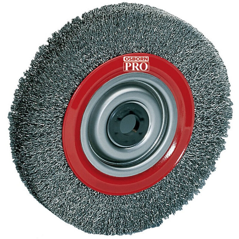 Osborn - Brosse plate d. 100 mm épaisseur de fil 0,3 mm acier 28 mm 8000 min-¹