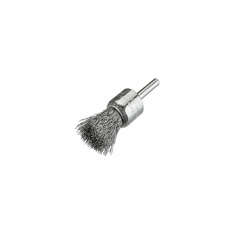 Brosse en acier inoxydable avec fil ondulé et manche de 6 mm et garniture Ø 0,20 mm (30x50) Osborn 9808509344