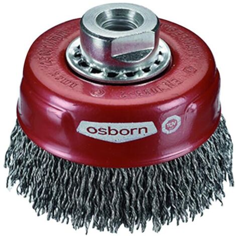 Osborn Topfbürste Xtreme Stahl 80x0,3mm gewellt