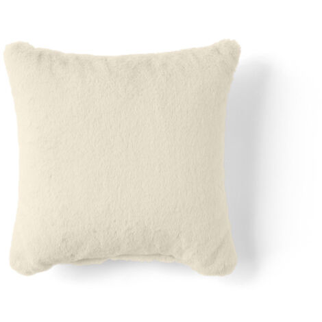 Oscar - coussin - en fausse fourrure - 40x40 cm - beige