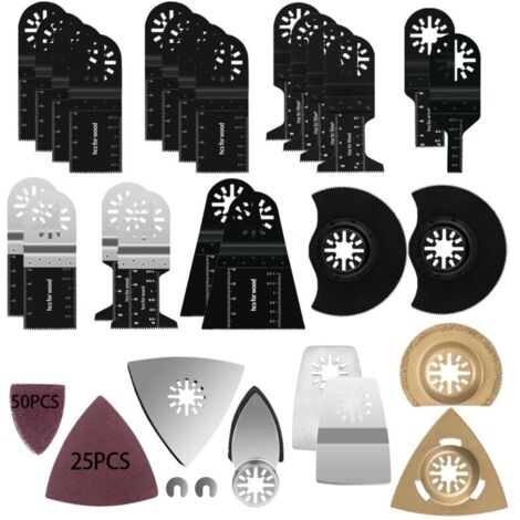 Oscillating Saw Blade, 105 Pcs Multi-Tool Blade, Saw Blades Accessories Kit, Universal Oscillating Multi-Tools