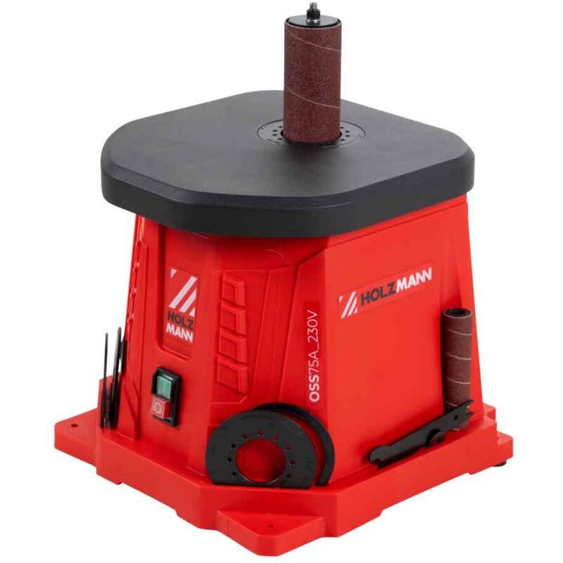 Holzmann Oss75A 77Mm Oscillating Spindle Sander (230V, Red