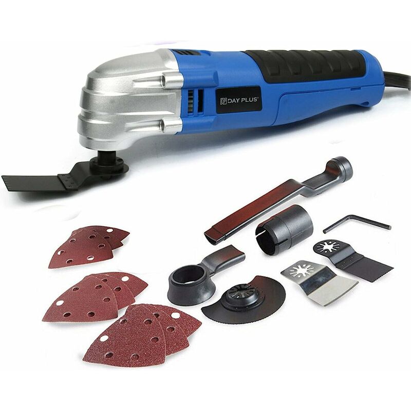 Briefness - Oscillating Tool, 260W 6 Variable Speed Oscillating Multi-Tool Kit with Quick-Lock Accessory Change