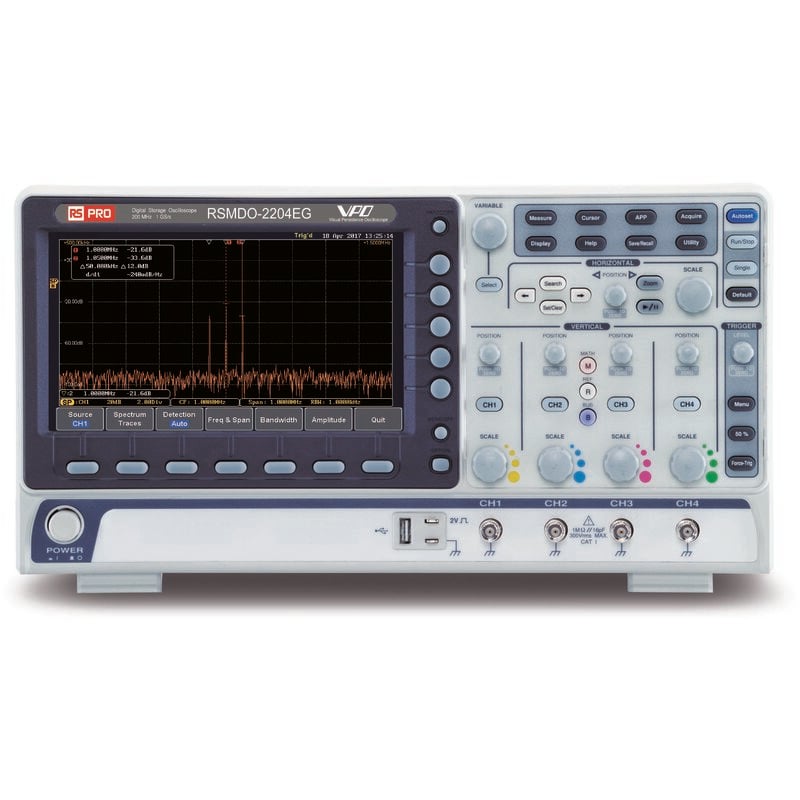 Rs Pro - Oscilloscope De table 4 voies, 200MHz ( Prix pour 1 )